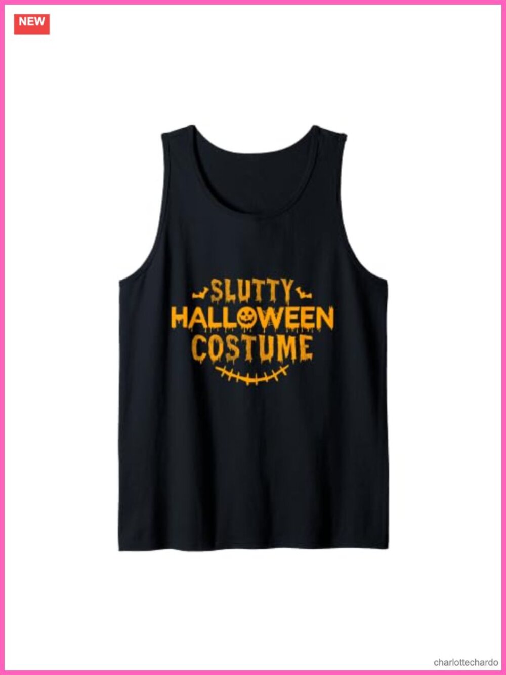 Funny Halloween Costume Tank Top Sleeveless Novelty Party Tee